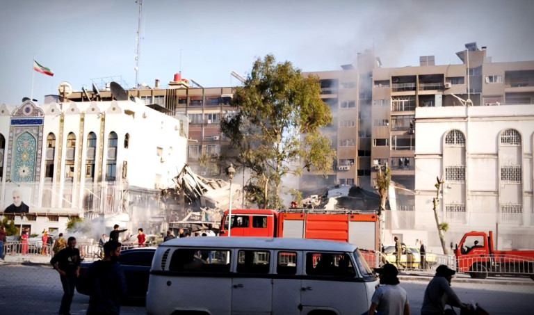 تضرر مبنى سفارة كندا جراء غارة إسرائيل على سفارة إيران في دمشق