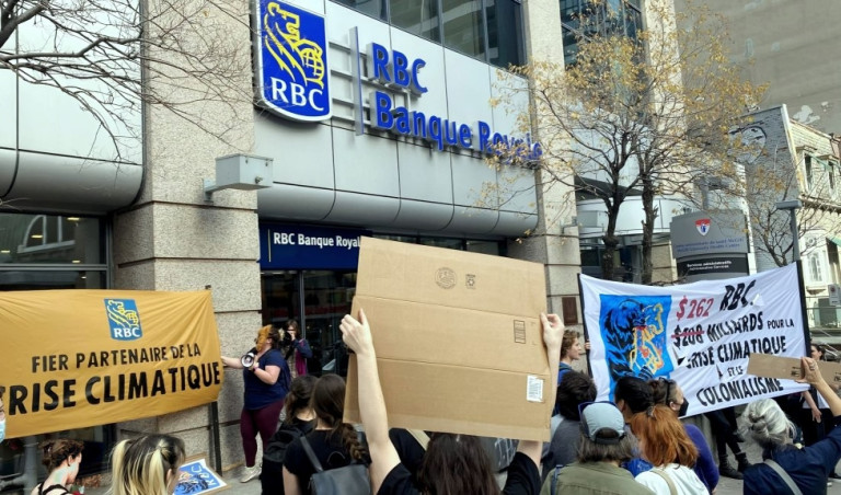 نشطاء البيئة يضغطون على بنك RBC بشأن تمويل الوقود الأحفوري